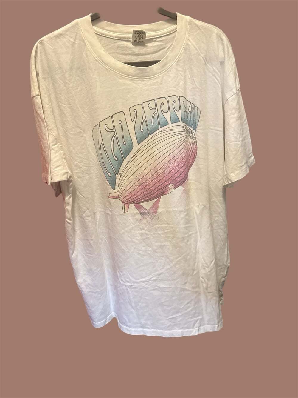 American Eagle Led Zeppelin Graphic T-Shirt White Medium